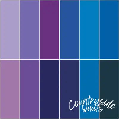 Confetti Cotton Sapphire Dusk Fat Quarter Bundle, 12 Pcs.