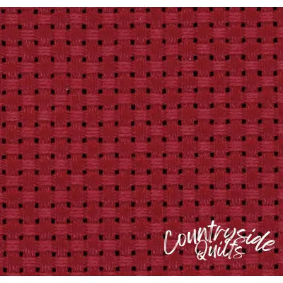 COSMO Embroidery Cotton Cloth for Cross Stitch Precuts 11ct Garnet