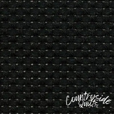 COSMO Embroidery Cotton Cloth for Cross Stitch Precuts 14ct Black