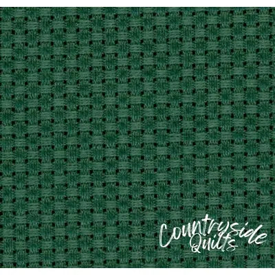 COSMO Embroidery Cotton Cloth for Cross Stitch Precuts 14ct Forest Green