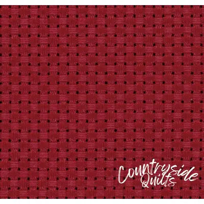 COSMO Embroidery Cotton Cloth for Cross Stitch Precuts 14ct Garnet