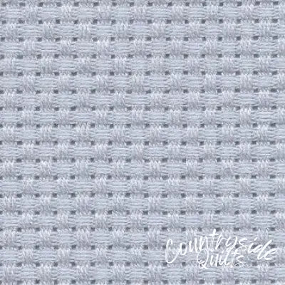 COSMO Embroidery Cotton Cloth for Cross Stitch Precuts 14ct Silver Grey