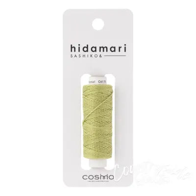 Cosmo Hidamari Sashiko Solid Thread 30 Meters Green Tea