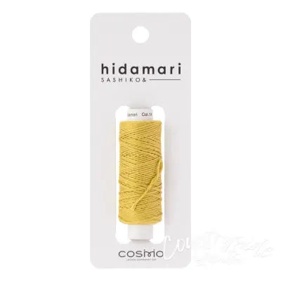 Cosmo Hidamari Sashiko Solid Thread 30 Meters Olive