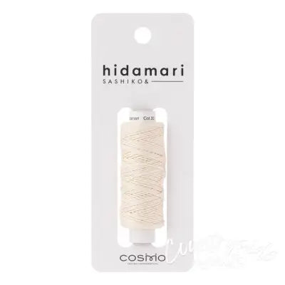 Cosmo Hidamari Sashiko Solid Thread 30 Meters Pearl White
