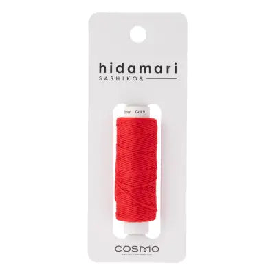 Cosmo Hidamari Sashiko Solid Thread 30 Meters Watermellon