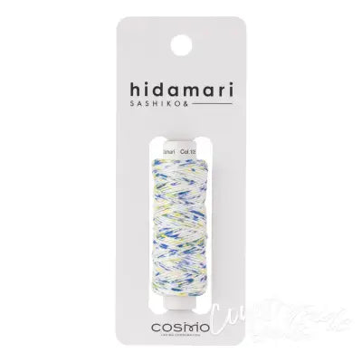 Cosmo Hidamari Sashiko Variegated Thread 30 Meters Blue Yellow