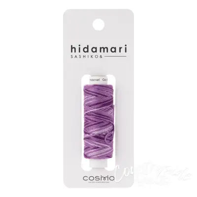 Cosmo Hidamari Sashiko Variegated Thread 30 Meters Blueberry Yogurt