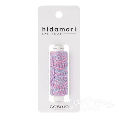 Cosmo Hidamari Sashiko Variegated Thread 30 Meters Cotton Candy