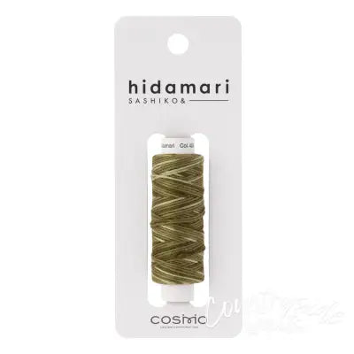 Cosmo Hidamari Sashiko Variegated Thread 30 Meters Forest Moss