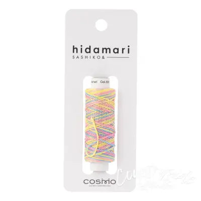 Cosmo Hidamari Sashiko Variegated Thread 30 Meters Rainbow Sorbet