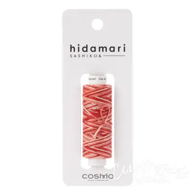 Cosmo Hidamari Sashiko Variegated Thread 30 Meters Rose Bankquet