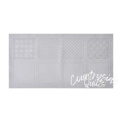 Cosmo Sashiko 100% Cotton Pre-printed Precut Cloth Set For Coasters - Gray