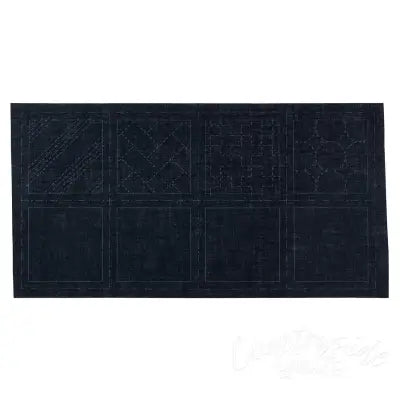 Cosmo Sashiko 100% Cotton Pre-printed Precut Cloth Set For Coasters - Navy