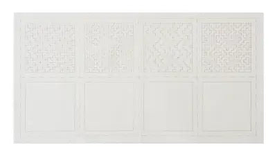 Cosmo Sashiko 100% Cotton Pre-printed Precut Cloth Set For Coasters - White