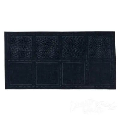 Cosmo Sashiko 100% Cotton Pre-printed Precut Set For Coasters - Single Navy