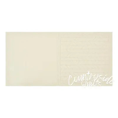 Cosmo Sashiko Cotton & Linen Precut Fabric - Herringbone - Off White