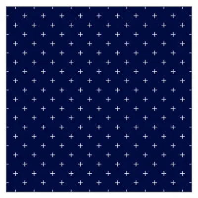 Cosmo Sashiko Cotton & Linen Precut Fabric - Kasuri - Navy
