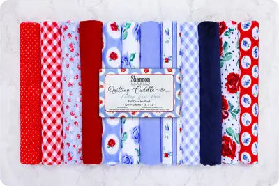 Cottage Blue Bonnet Quilting Cuddle Fat Quarter Pack