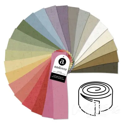 Cottage Cloth III 2.5 Inch Strip Roll 40 Cuts Each