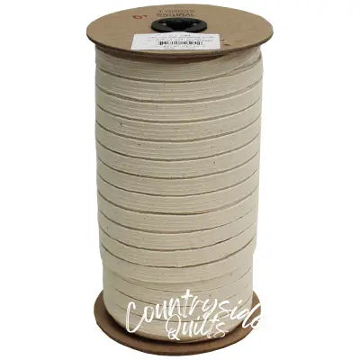 Cotton Braid Elastic 3/8in x 144yd Natural