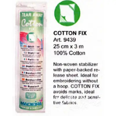Cotton Fix Tear Away Stabilizer White