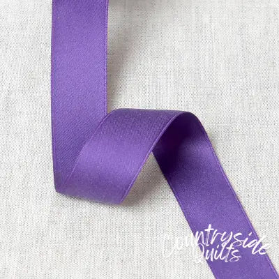 Cotton Satin Ribbon 9mm Purple