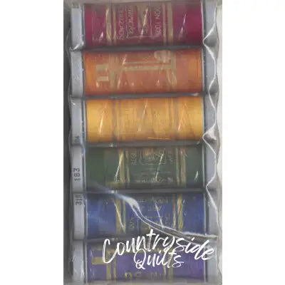 Cotton Sewing Thread Sampler 3-ply 50wt 100m/109yds Jewel