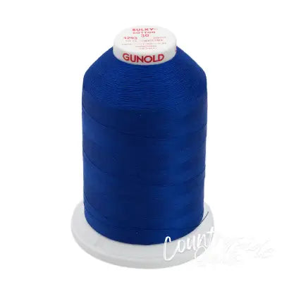 Cotton Thread 2-ply 30wt 400d 3200yds Deep Nassau Blue