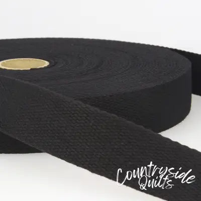 Cotton Webbing 40mm Black