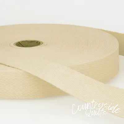 Cotton Webbing 40mm Ivory