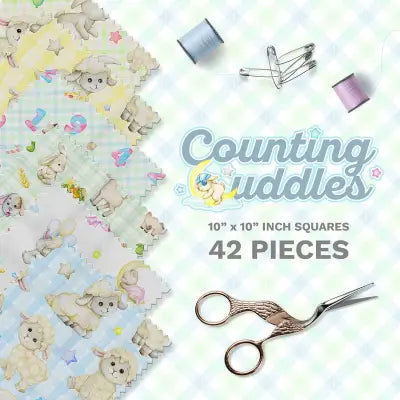 Counting Cuddle 10 Inch Square Pack - 42 Asst