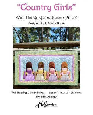 Country Girls Wall Hanging and Bench Pillow Pattern