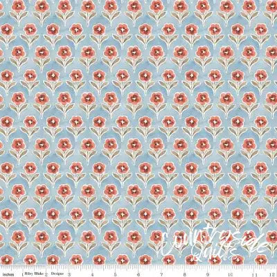 Countryside Blossom Blue 44’’ / 45’’ Width C14534-BLUE
