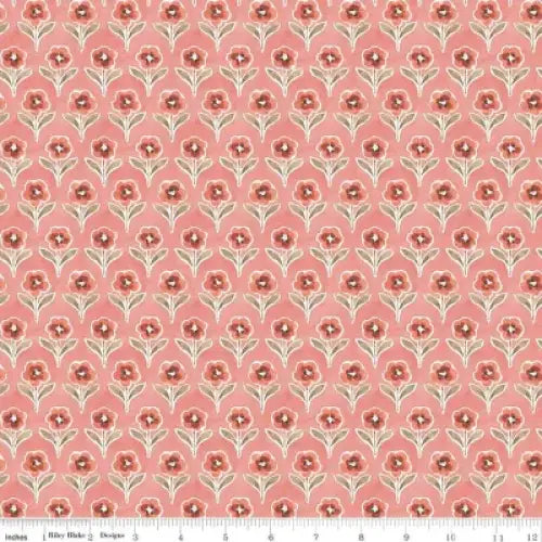 Countryside Blossom Coral 44’’ / 45’’ Width C14534-CORAL