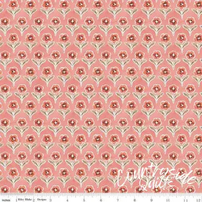 Countryside Blossom Coral 44’’ / 45’’ Width C14534-CORAL