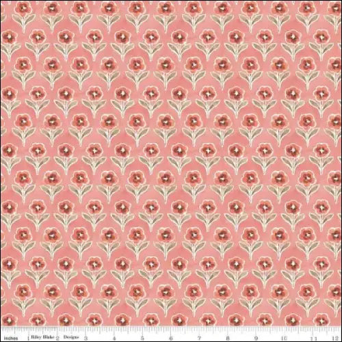 Countryside Blossom Coral 44’’ / 45’’ Width C14534-CORAL