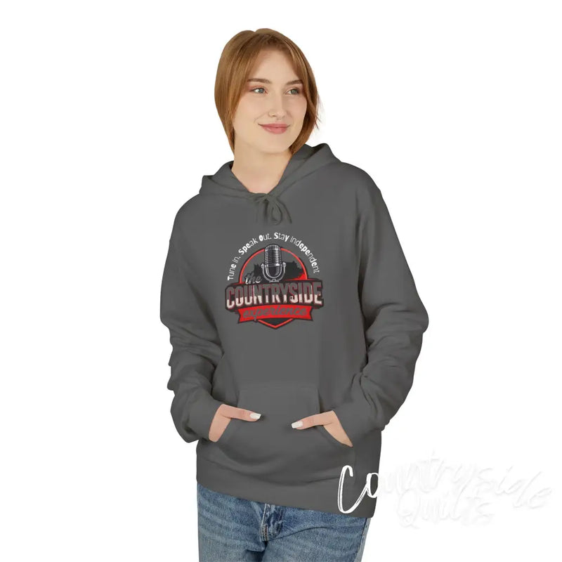 Countryside Experience Fleece Hoodie - Cozy Unisex Sweater