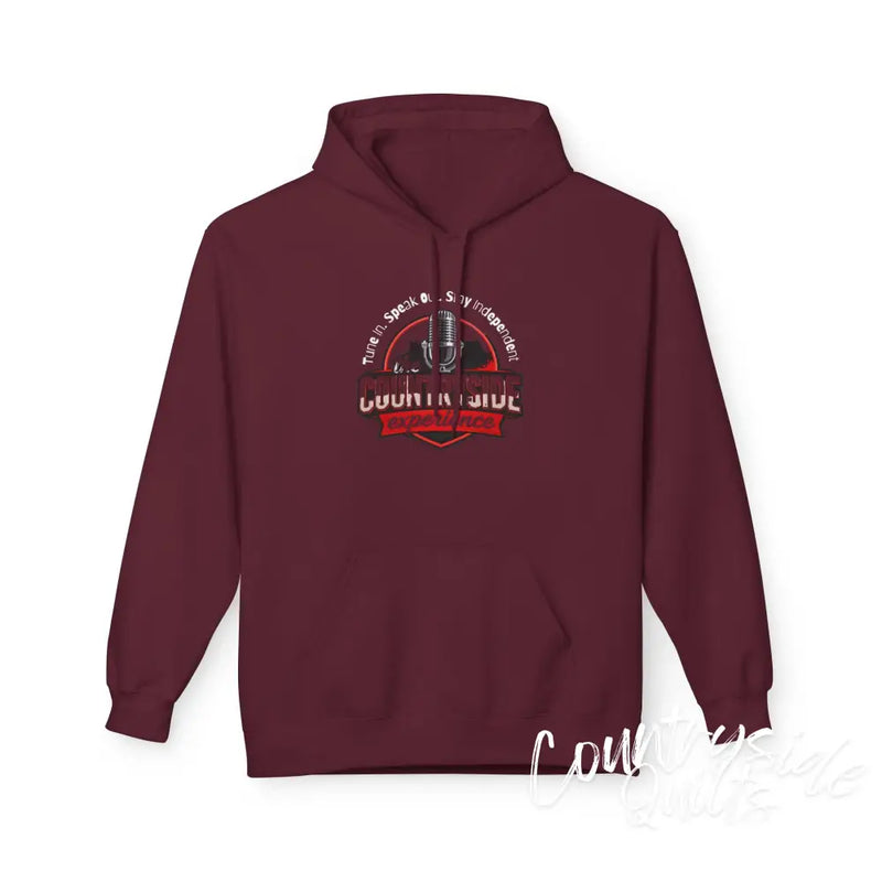 Countryside Experience Fleece Hoodie - Cozy Unisex Sweater