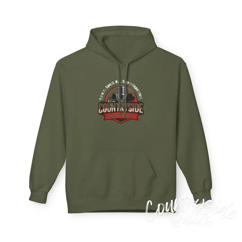 Countryside Experience Fleece Hoodie - Cozy Unisex Sweater