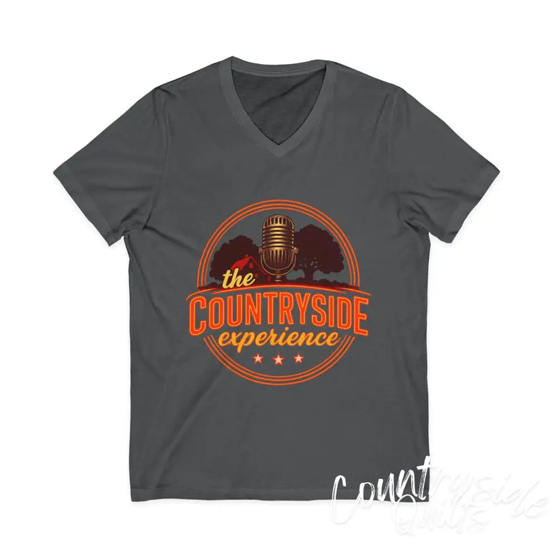 The Countryside Experience V-Neck Tee Unisex Country Music