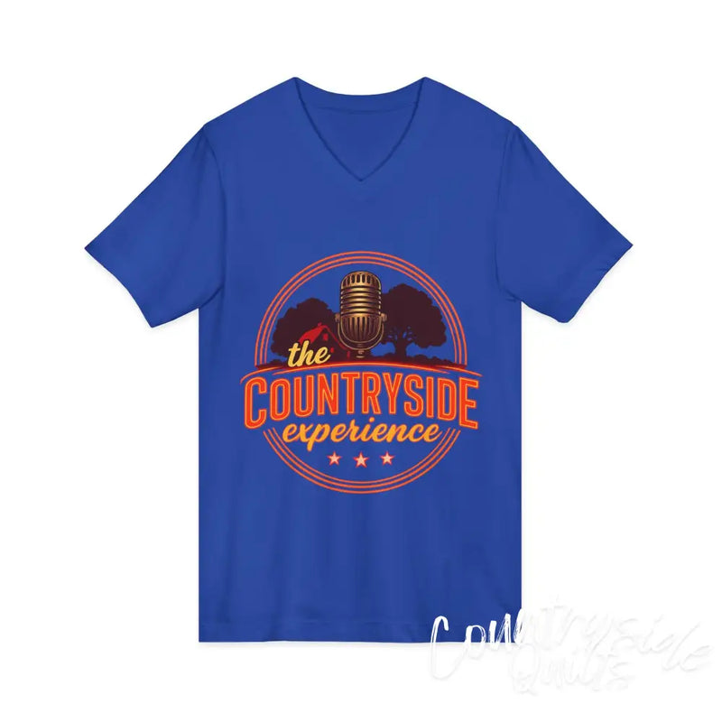 The Countryside Experience V-Neck Tee Unisex Country Music