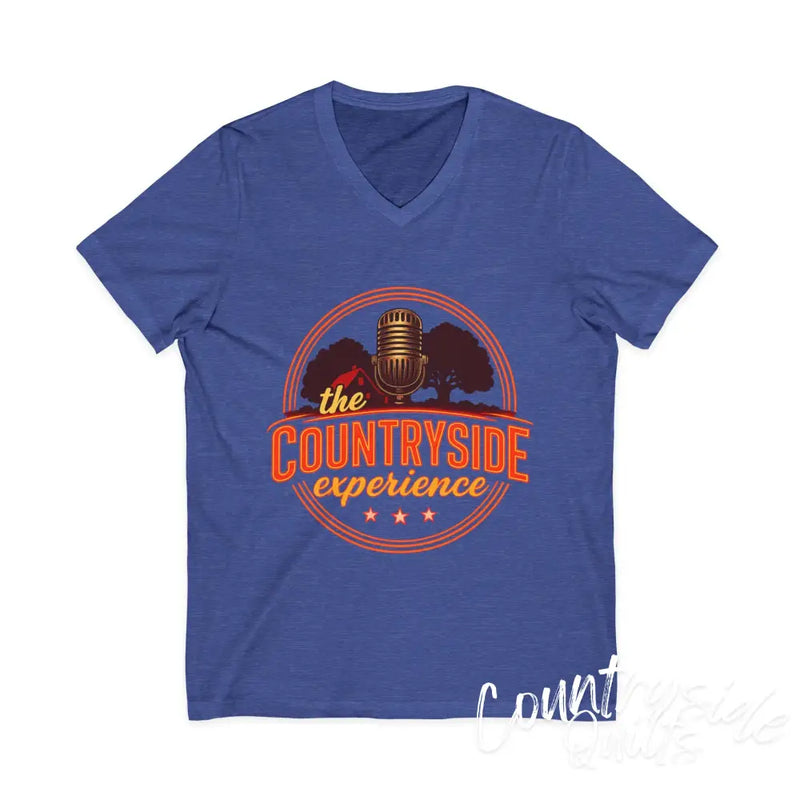 The Countryside Experience V-Neck Tee Unisex Country Music