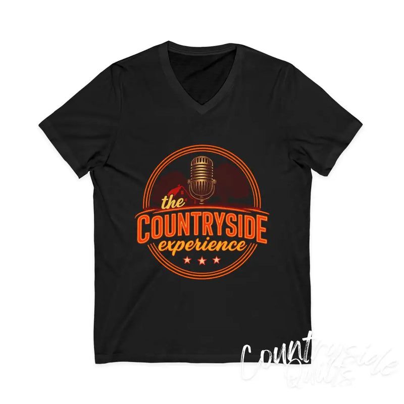 The Countryside Experience V-Neck Tee Unisex Country Music