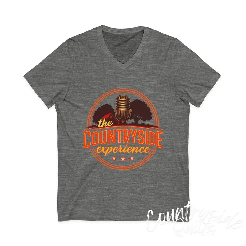 The Countryside Experience V-Neck Tee Unisex Country Music