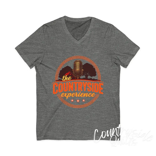 The Countryside Experience V-Neck Tee Unisex Country Music