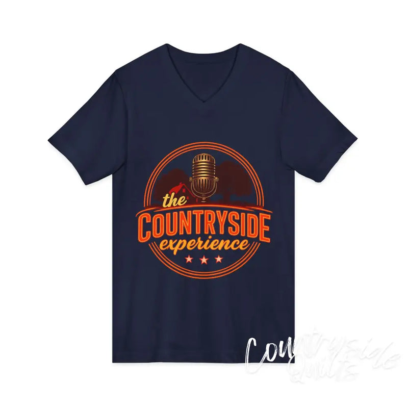 The Countryside Experience V-Neck Tee Unisex Country Music