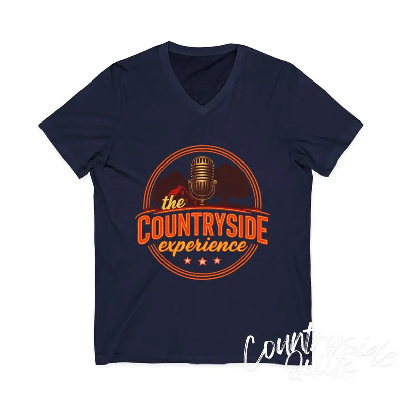 The Countryside Experience V-Neck Tee Unisex Country Music