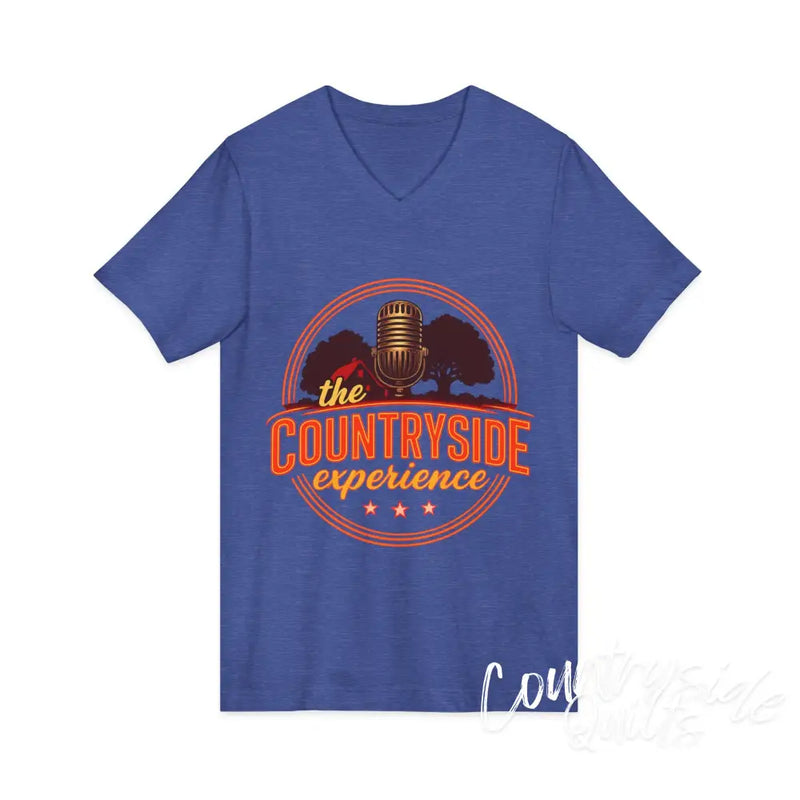 The Countryside Experience V-Neck Tee Unisex Country Music