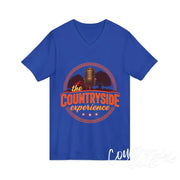 The Countryside Experience V-Neck Tee Unisex Country Music
